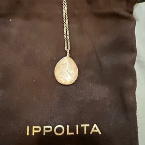 Ippolita large tear drop pendant and chain